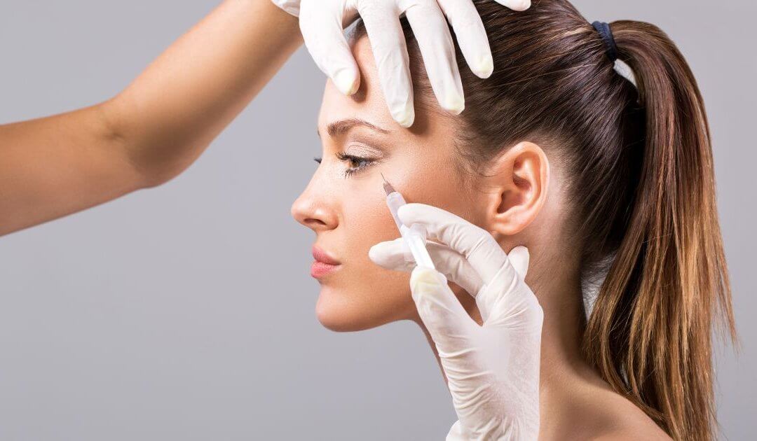 Young woman receiving preventative Botox treatments to maintain youthful skin and prevent wrinkles.