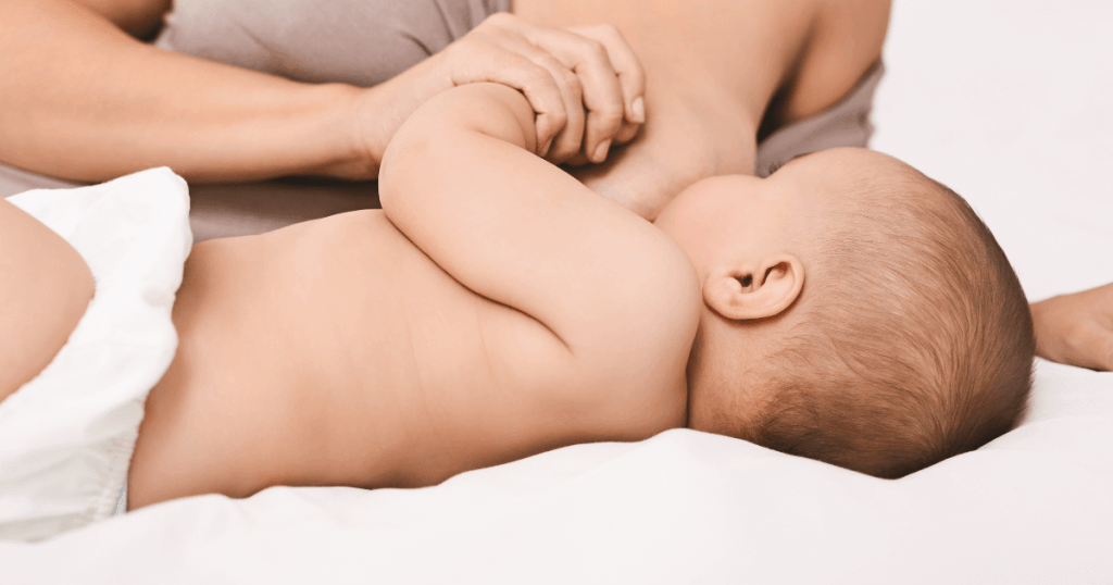 Post pregnancy breast changes showing volume loss and sagging relevant to breast lift and breast augmentation in Las Vegas