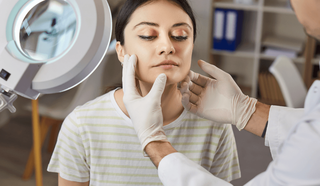 Plastic surgery Las Vegas consultation at Smith Plastic Surgery with a provider evaluating a patient’s facial balance and cosmetic procedure goals